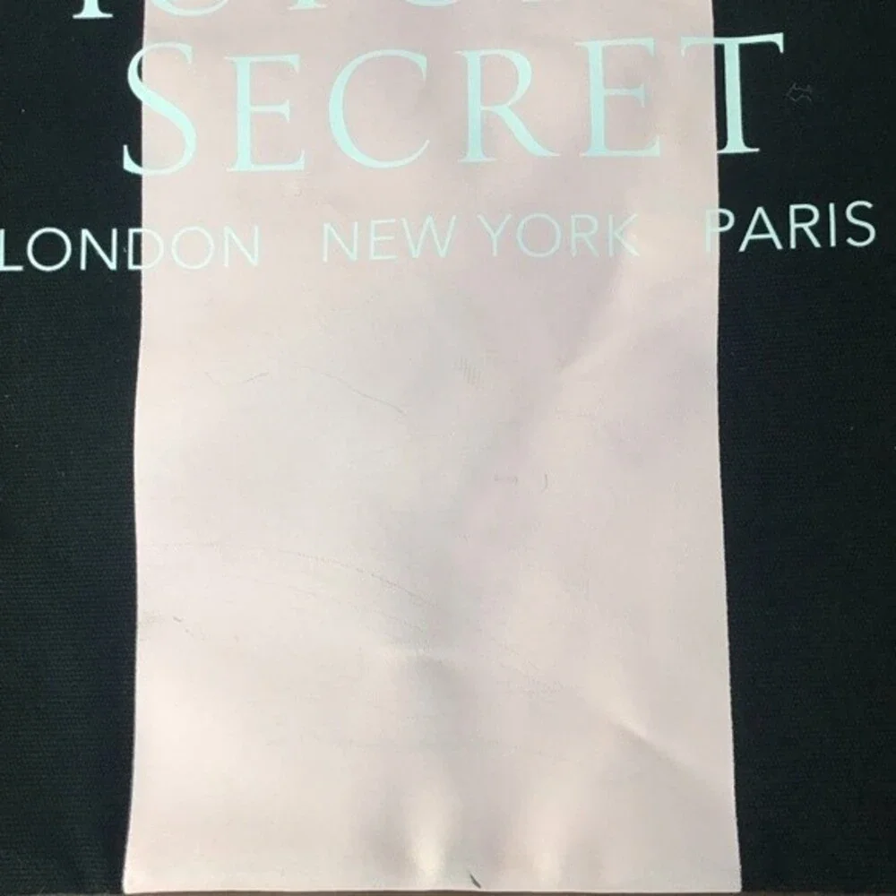 Victoria’s Secret Tote Bag Canvas Black & Pink